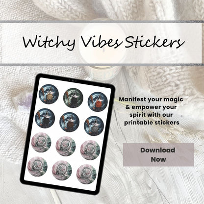 Witchy Vibes Printable Stickers More Than Charms Digital