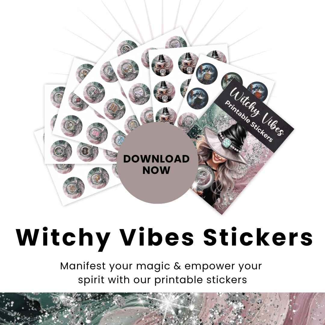 Witchy Vibes Printable Stickers More Than Charms Digital