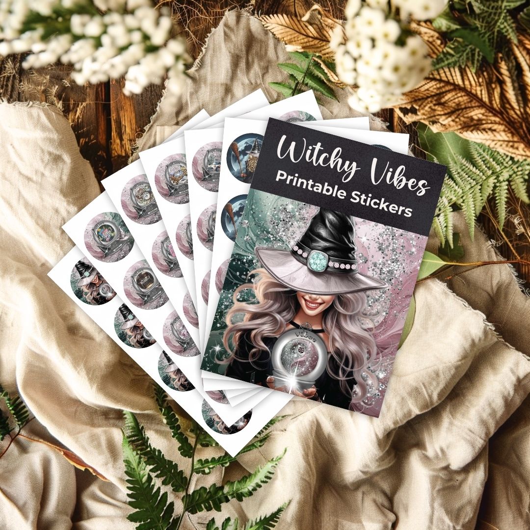 Witchy Vibes Printable Stickers More Than Charms Digital