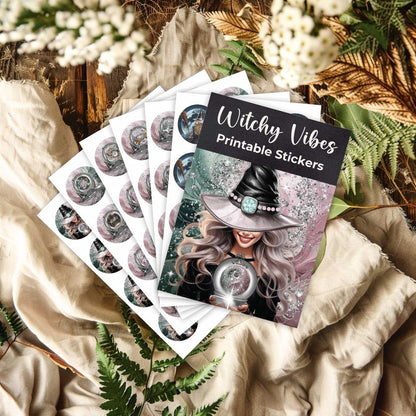 Witchy Vibes Printable Stickers More Than Charms Digital