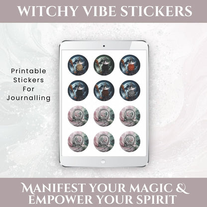 Witchy Vibes Printable Stickers More Than Charms Digital