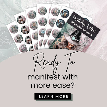 Witchy Vibes Printable Stickers More Than Charms Digital