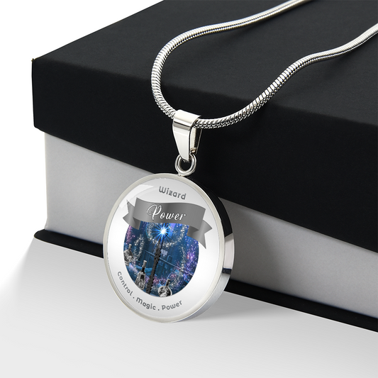 Wizard 2 - RPG Fantasy Charm Necklace ShineOn Fulfillment
