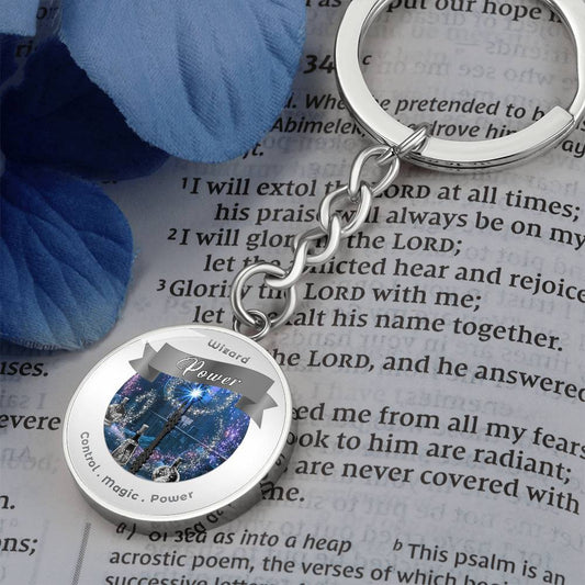 Wizard - RPG Fantasy Charm Keychain ShineOn Fulfillment