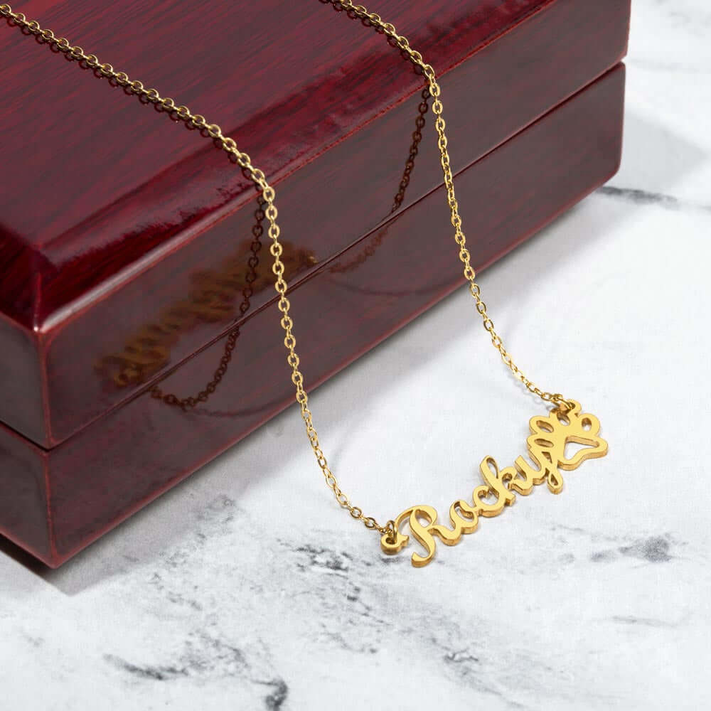 World's Greatest Doggy Mom - More Than Charms - Name Paw Necklace ShineOn Fulfillment