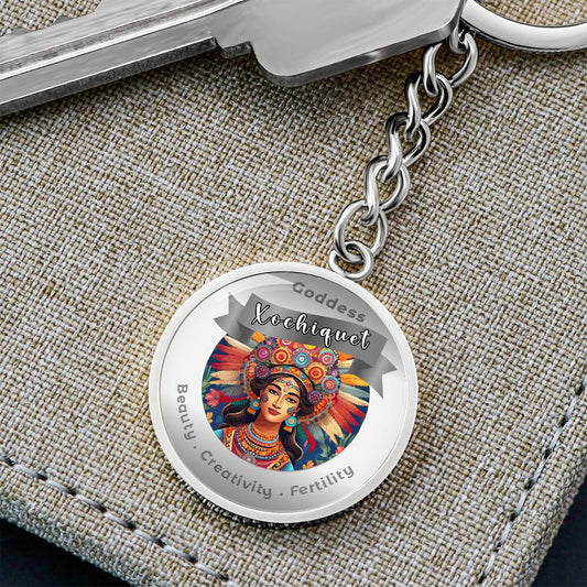 Xochiquetzal - Charm Keychain For Beauty Creativity Fertility ShineOn Fulfillment