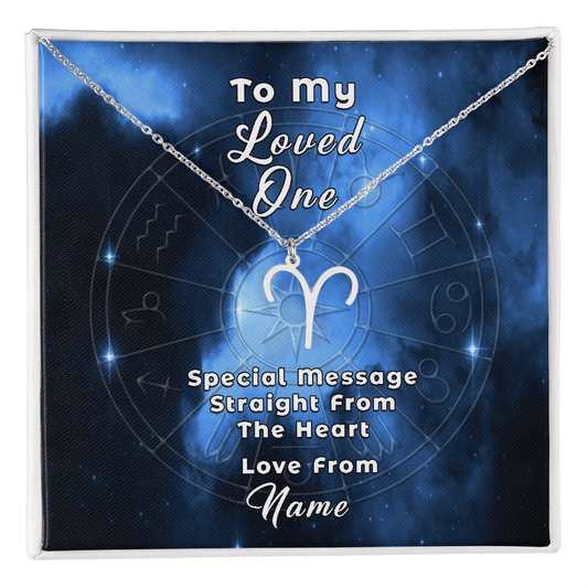 Zodiac Necklace with Custom-Designed Message Card ShineOn Fulfillment
