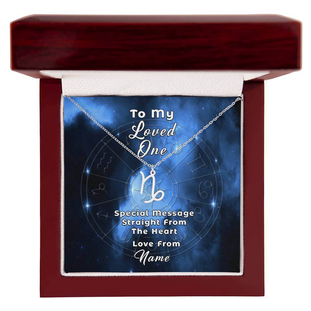 Zodiac Necklace with Custom-Designed Message Card ShineOn Fulfillment