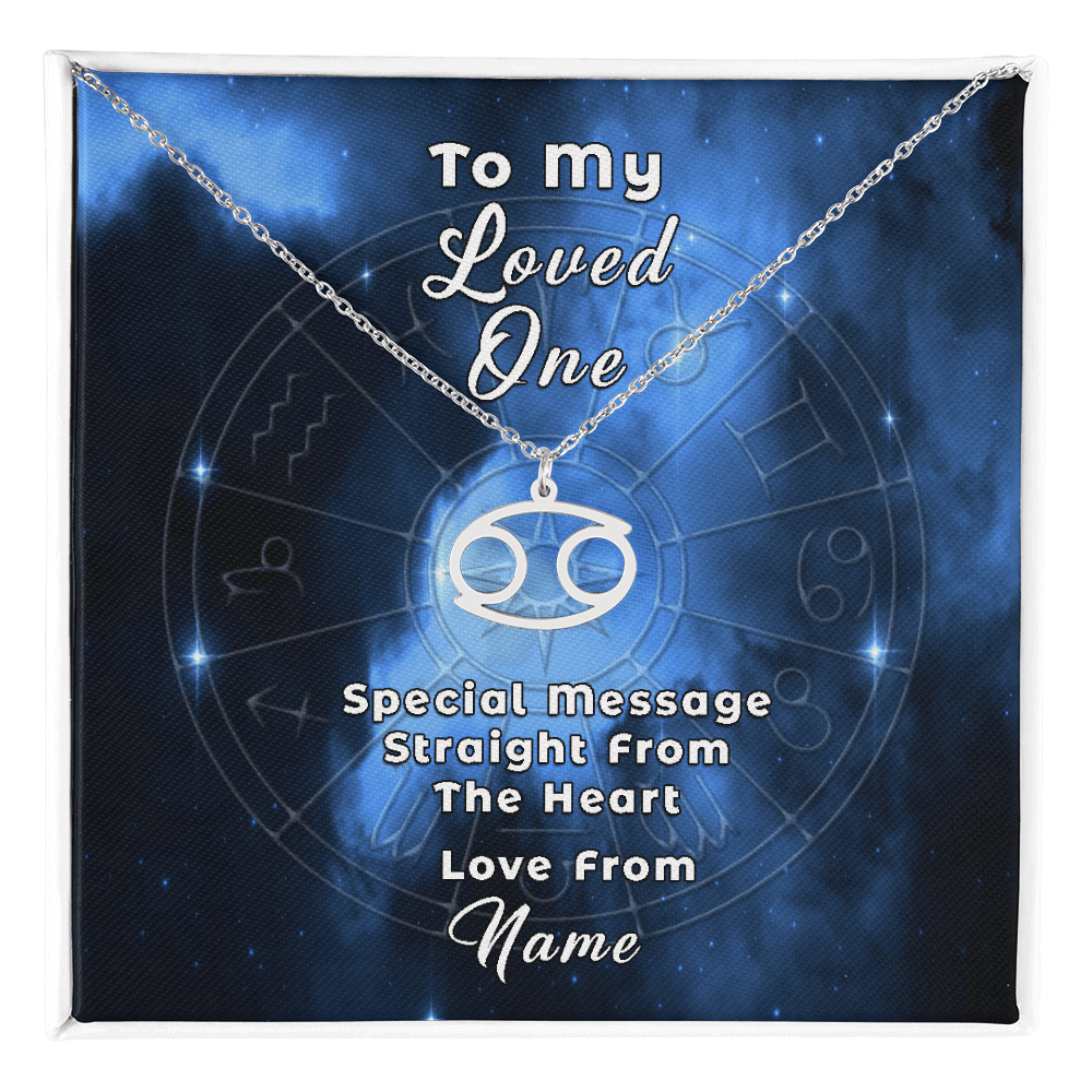 Zodiac Necklace with Custom-Designed Message Card ShineOn Fulfillment