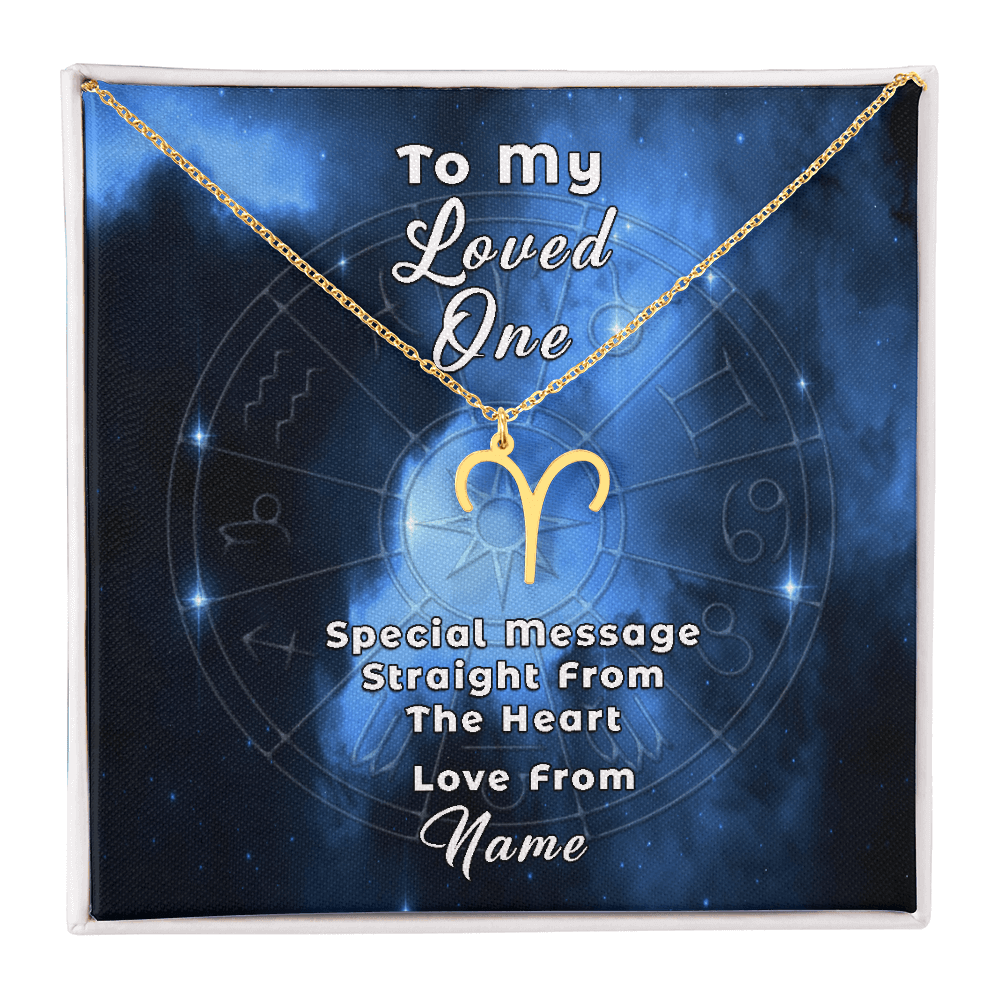 Zodiac Necklace with Custom-Designed Message Card ShineOn Fulfillment