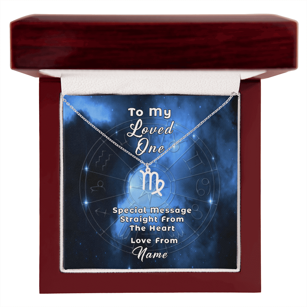 Zodiac Necklace with Custom-Designed Message Card ShineOn Fulfillment