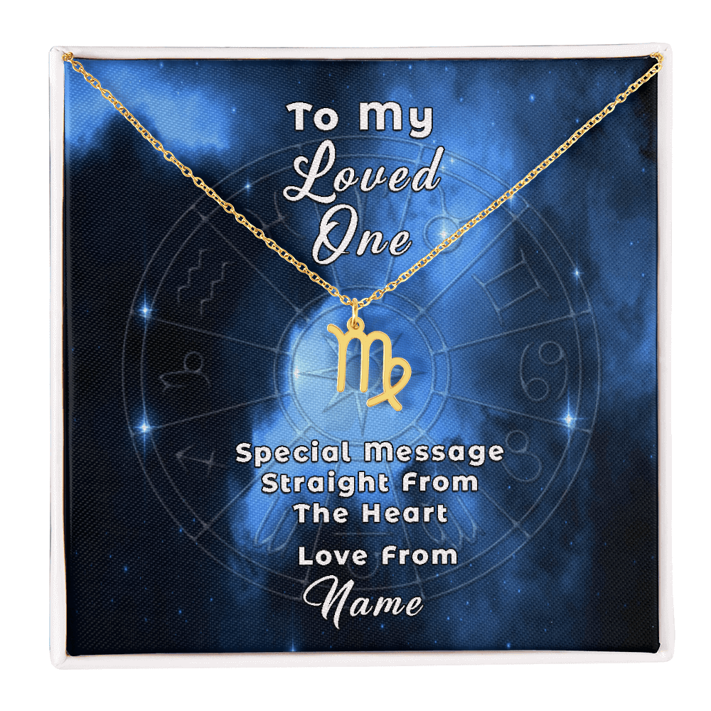 Zodiac Necklace with Custom-Designed Message Card ShineOn Fulfillment