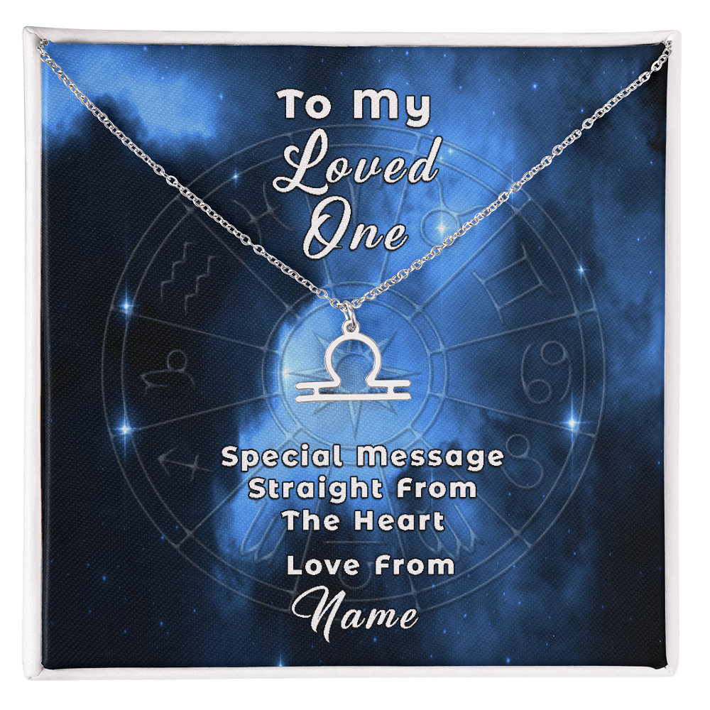 Zodiac Necklace with Custom-Designed Message Card ShineOn Fulfillment