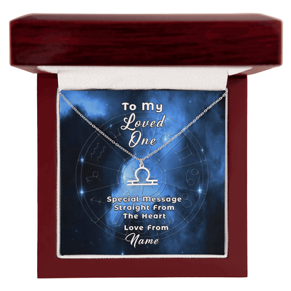 Zodiac Necklace with Custom-Designed Message Card ShineOn Fulfillment