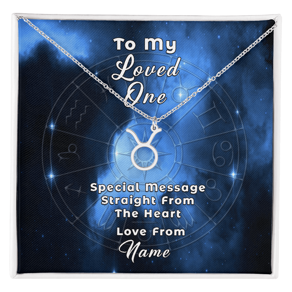 Zodiac Necklace with Custom-Designed Message Card ShineOn Fulfillment