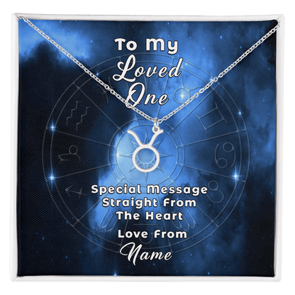 Zodiac Necklace with Custom-Designed Message Card ShineOn Fulfillment