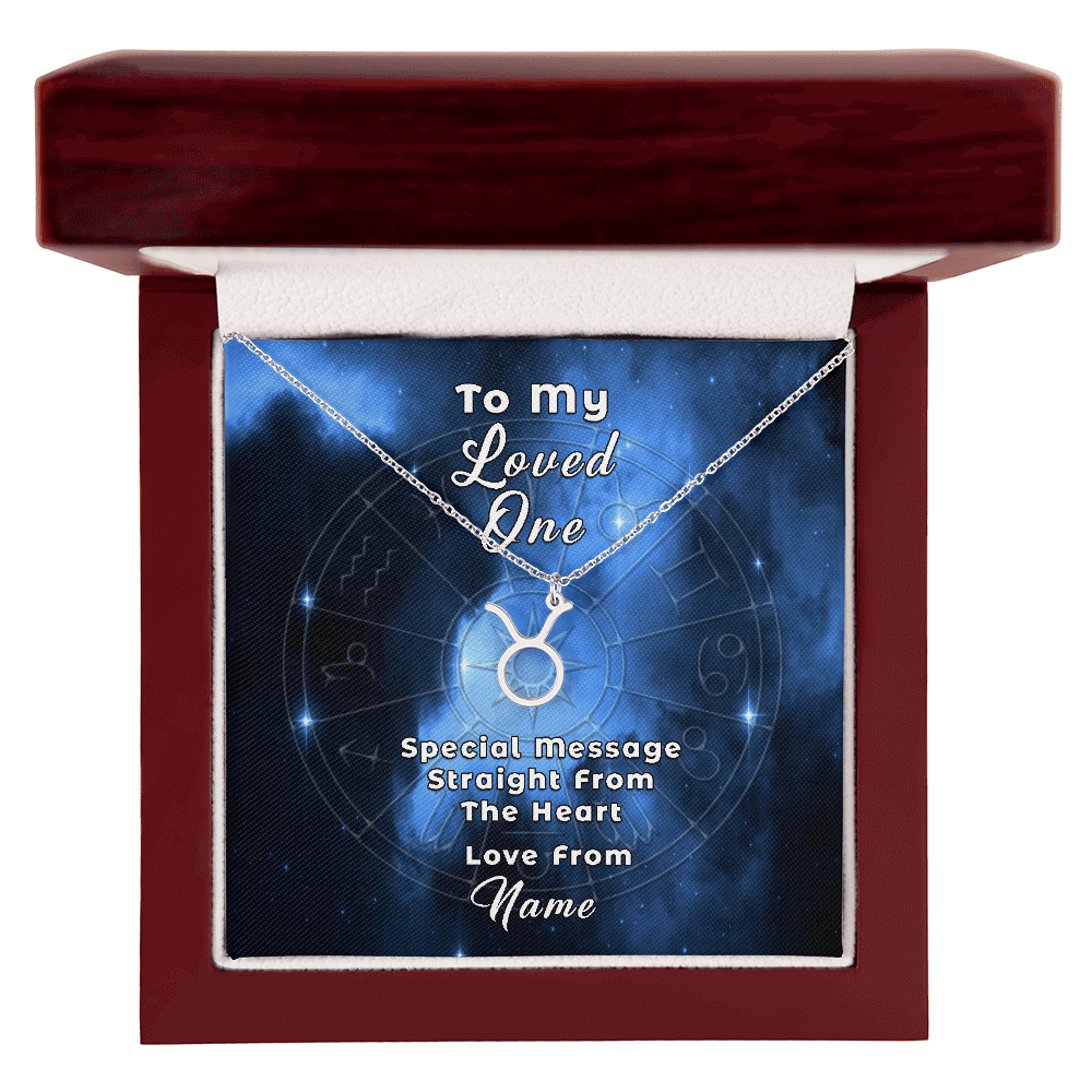 Zodiac Necklace with Custom-Designed Message Card ShineOn Fulfillment