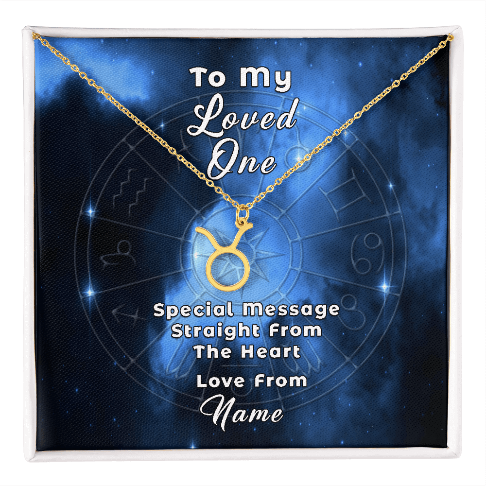 Zodiac Necklace with Custom-Designed Message Card ShineOn Fulfillment