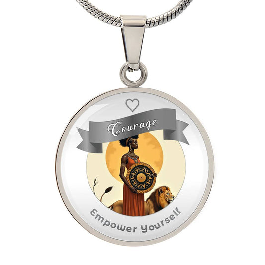 Courage Affirmation Pendant