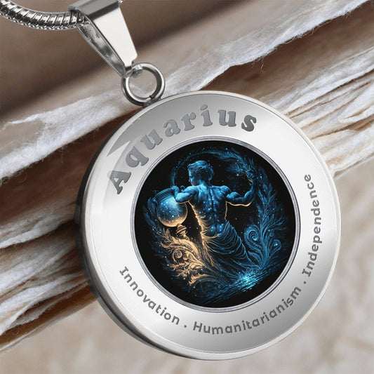 Aquarius - Charm Necklace ShineOn Fulfillment