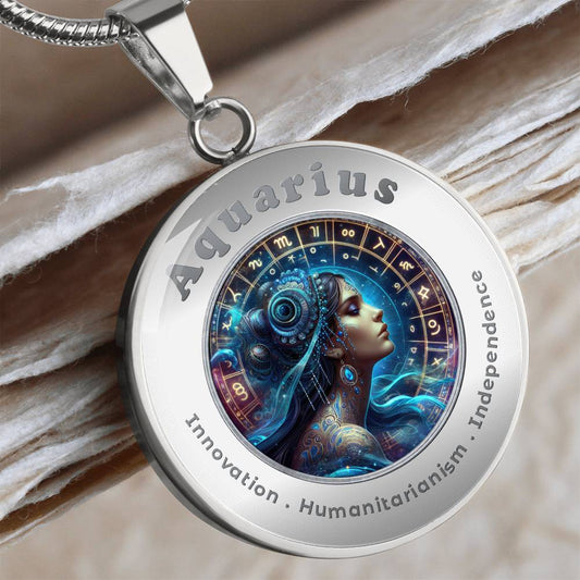 Aquarius - Charm Necklace ShineOn Fulfillment