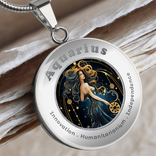 Aquarius - Charm Necklace ShineOn Fulfillment