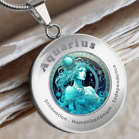 Aquarius - Charm Necklace ShineOn Fulfillment