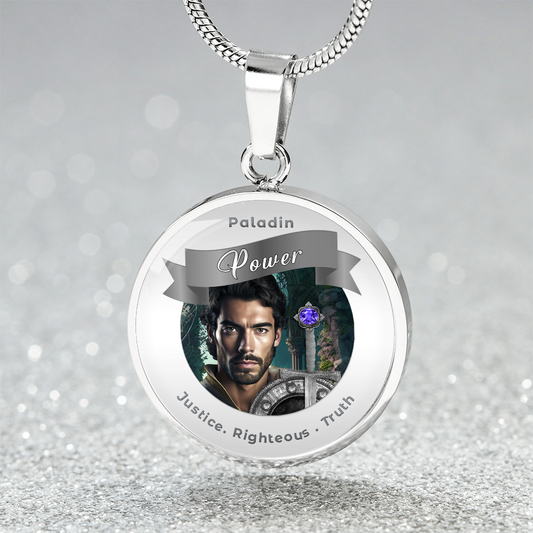 Paladin - RPG Fantasy Charm Necklace ShineOn Fulfillment