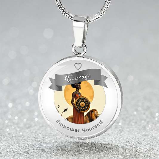 Courage Affirmation Pendant