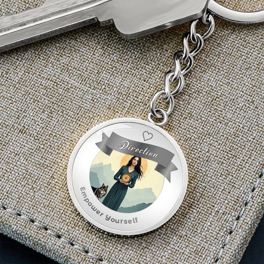 Direction Affirmation Keychain