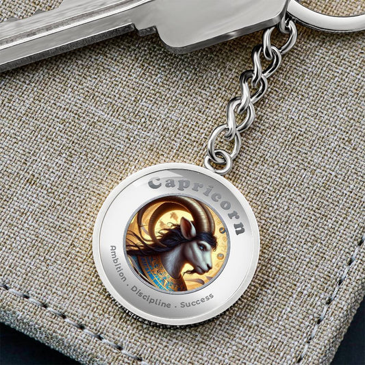Capricorn - Charm Keychain ShineOn Fulfillment