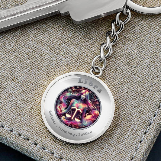 Libra - Charm Keychain ShineOn Fulfillment