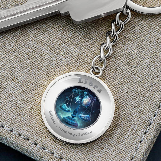 Libra - Charm Keychain ShineOn Fulfillment