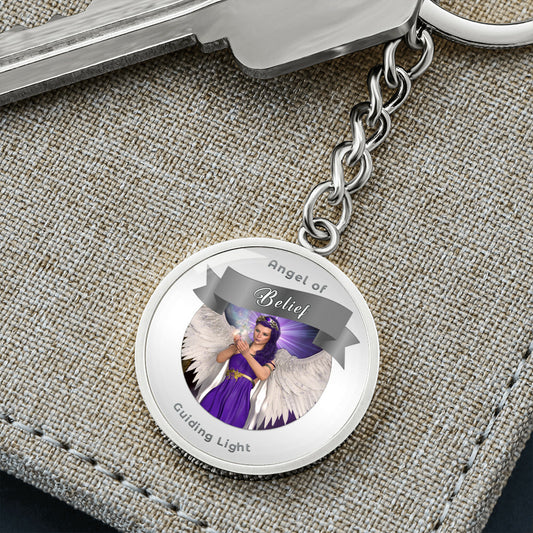 Belief - Guardian Angel Charm Keychain ShineOn Fulfillment