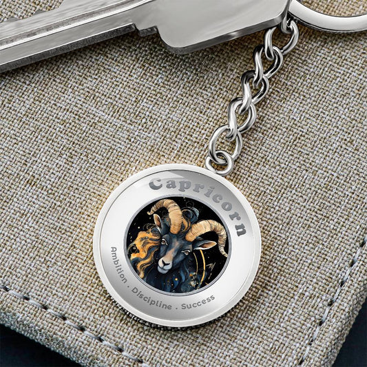 Capricorn - Charm Keychain ShineOn Fulfillment