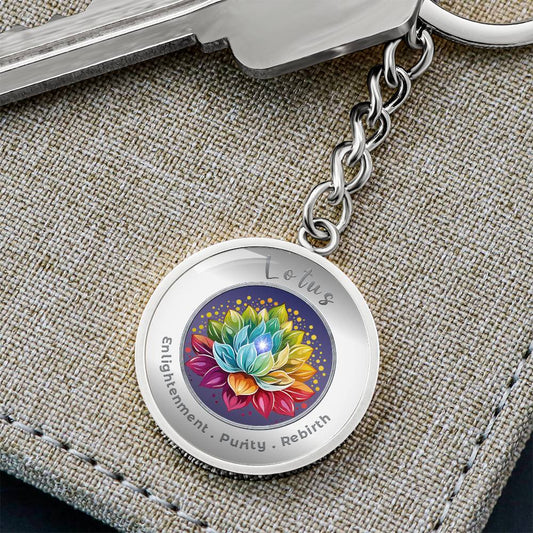 Lotus - Charm Keychain ShineOn Fulfillment