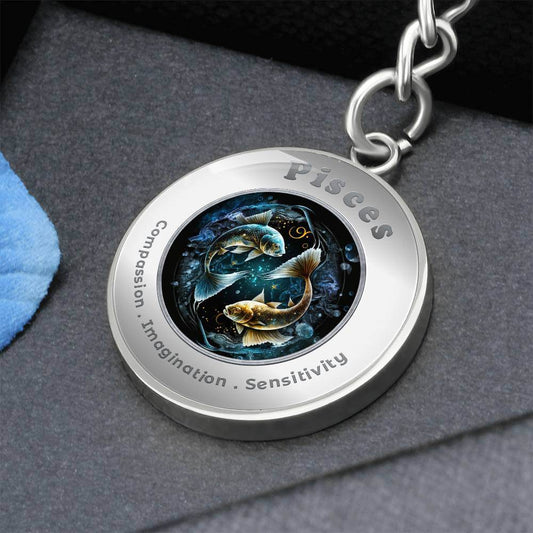 Pisces - Charm Keychain ShineOn Fulfillment