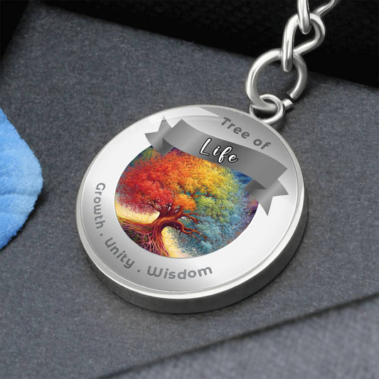 Tree of Life Charm Keychain - Growth, Unity & Wisdom ShineOn Fulfillment