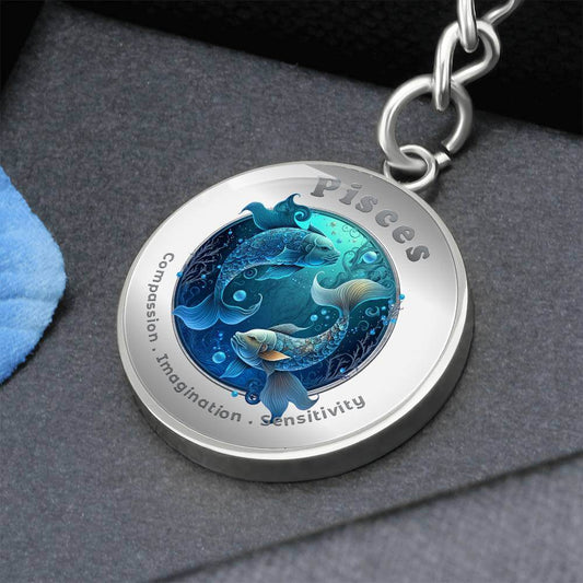 Pisces - Charm Keychain ShineOn Fulfillment
