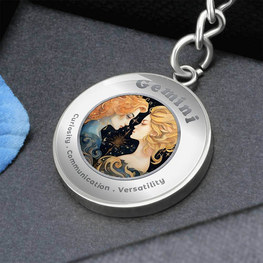 Gemini - Charm Keychain ShineOn Fulfillment