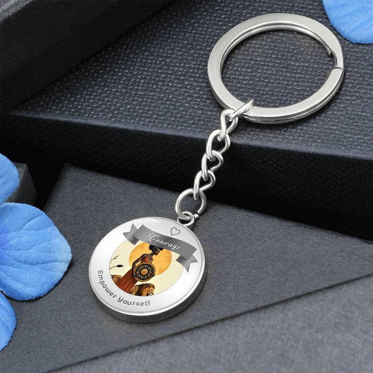Courage Affirmation Keychain
