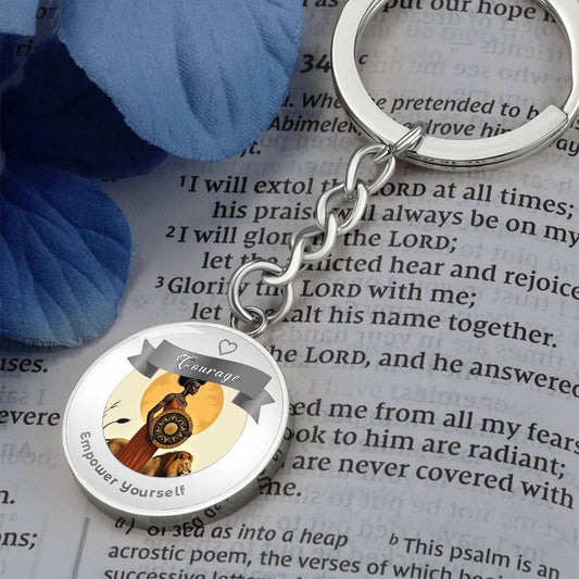 Courage Affirmation Keychain