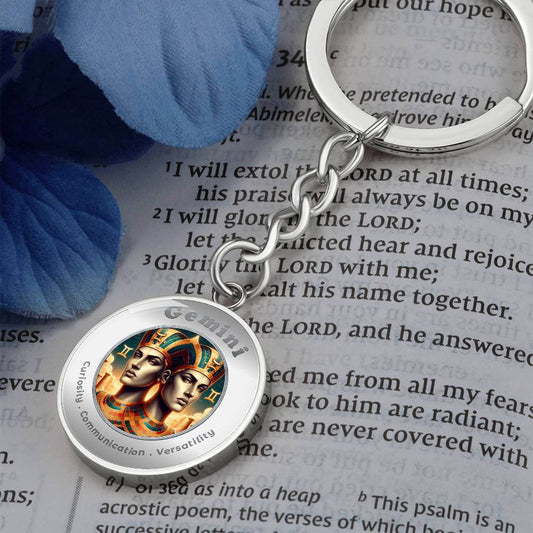 Gemini - Charm Keychain ShineOn Fulfillment