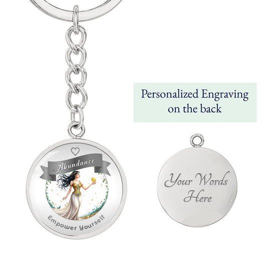Abundance Affirmation Keychain