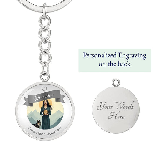 Direction Affirmation Keychain