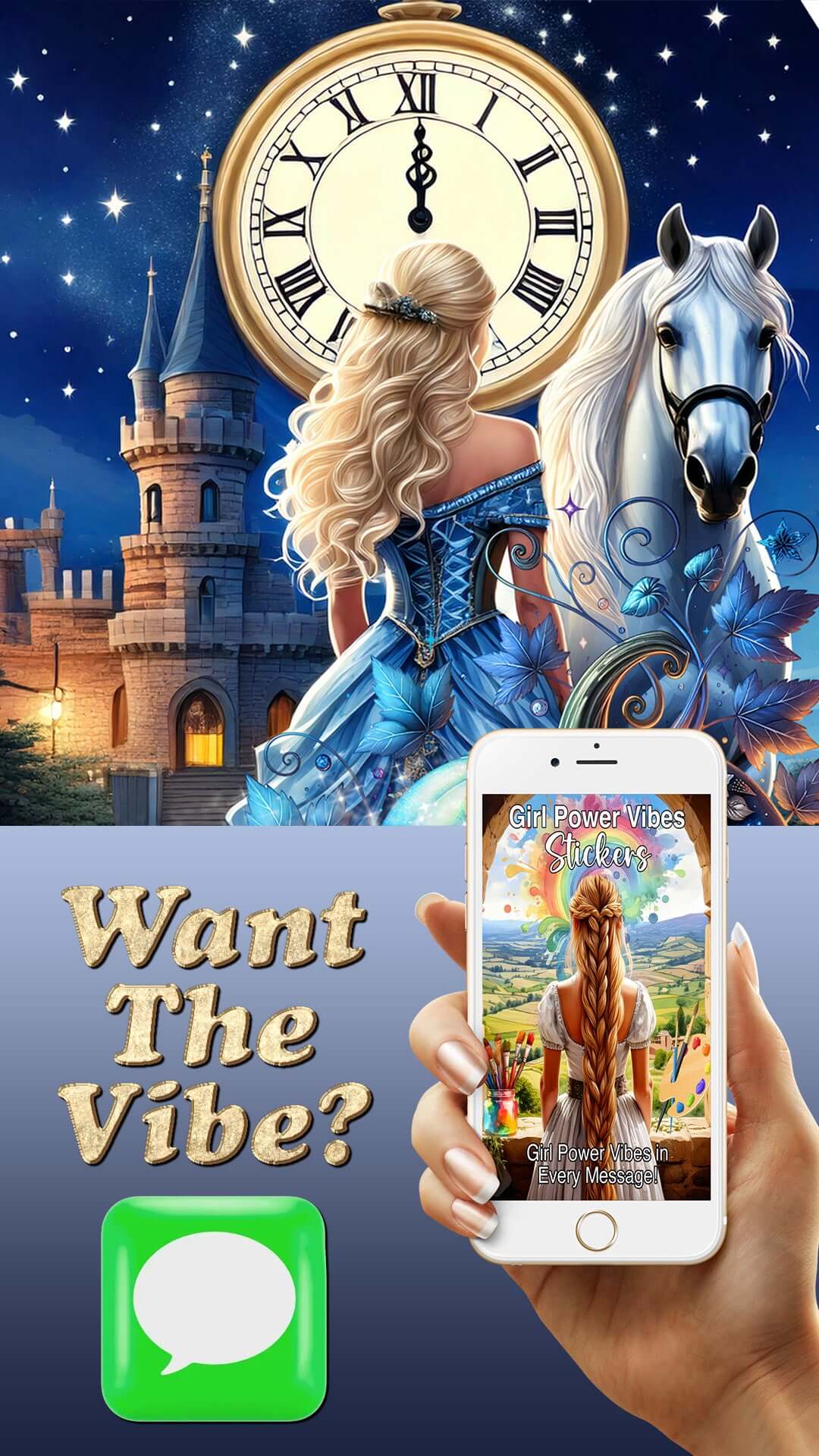 Girl Power Sticker Pack For iMessage - Download For FREE More Than Charms Digital