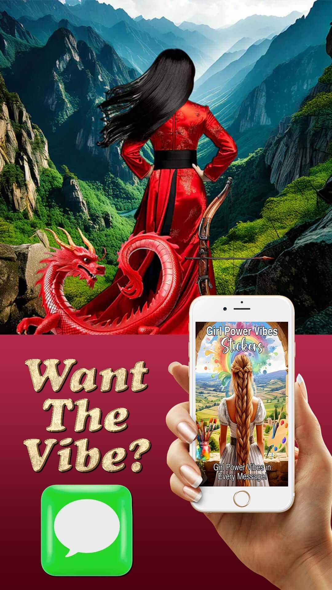 Girl Power Sticker Pack For iMessage - Download For FREE More Than Charms Digital